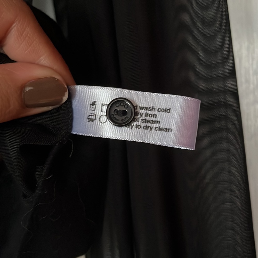 Sheer, See Through, Button Up Blouse - image 6